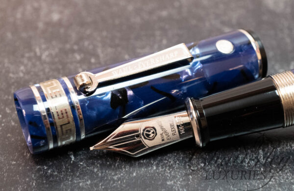 Wahl Eversharp DECOBAND Royal Blue Celluloid Fountain Pen