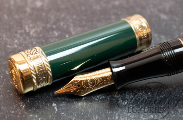 Aurora Dante Alighieri Green Limited Edition Fountain Pen - Image 3