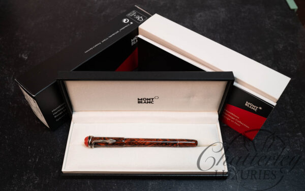 Montblanc Heritage Rouge & Noir Serpent Marble Special Edition Rollerball - Image 4