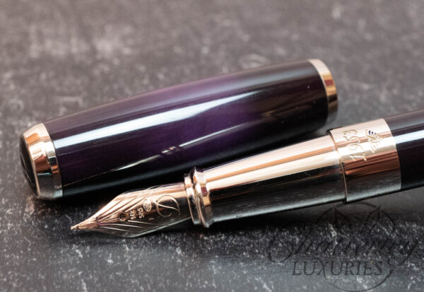 S.T. Dupont Line D Atelier Purple Lacquer Fountain Pen