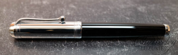 Aurora Talentum Black with Chrome Cap Fountain Pen - Image 2