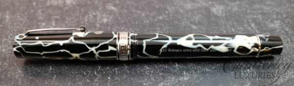 Armando Simoni Club Bologna Extra Wild Limited Edition Celluloid Fountain Pen with Silver Trim - Image 2