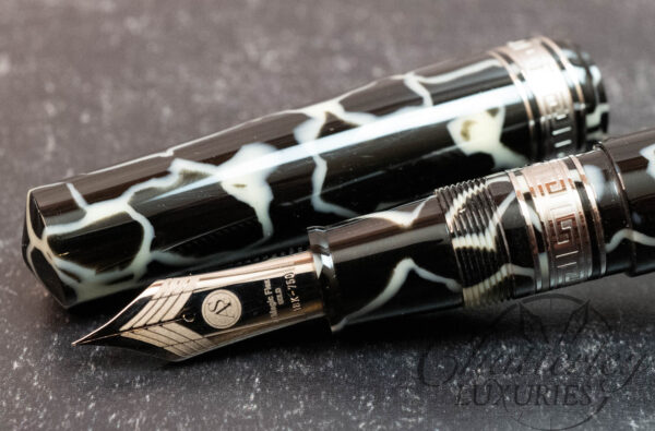 Armando Simoni Club Bologna Extra Wild Limited Edition Celluloid Fountain Pen with Silver Trim