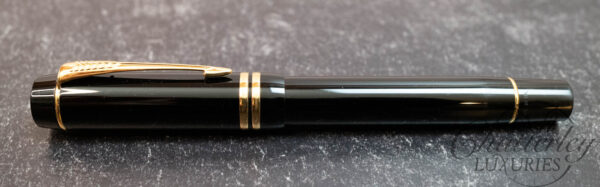 Parker Duofold Centennial GT Black Fountain Pen - Image 2