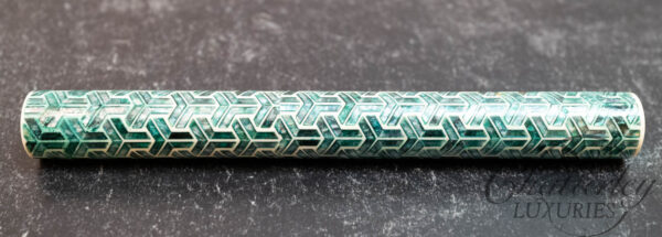 Cypress Modern Raden Ivory and Green Fountain Pen - Image 2