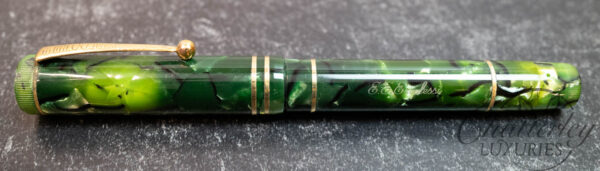 Omas E.E. Ercolessi 75th Anniversary Green Celluloid Fountain Pen - Image 2