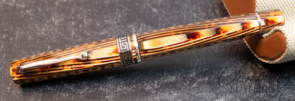 Armando Simoni Club Bespoke Edition Gladiatore Bronze Arco "Art Deco" Celluloid Fountain Pen - Image 2