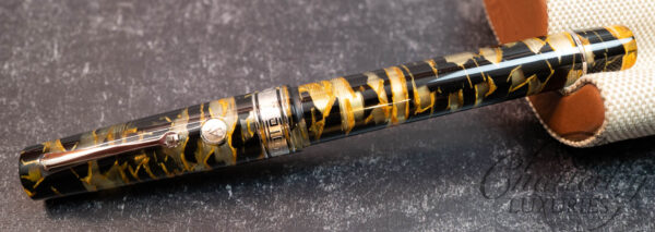 Armando Simoni Club Extra Black Lucens Bologna Celluloid Limited Edition Fountain Pen - Image 2