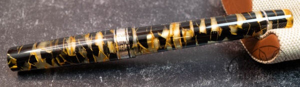 Armando Simoni Club Extra Black Lucens Bologna Celluloid Limited Edition Fountain Pen - Image 6