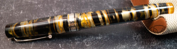 Armando Simoni Club Extra Black Lucens Bologna Celluloid Limited Edition Fountain Pen - Image 5