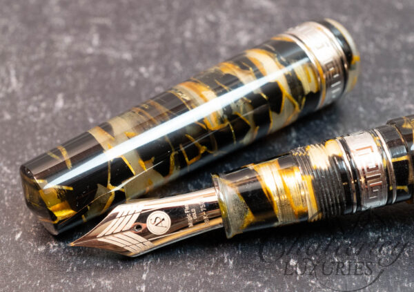 Armando Simoni Club Extra Black Lucens Bologna Celluloid Limited Edition Fountain Pen