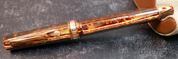 Armando Simoni Club Bologna Extra Arco Brown Celluloid Fountain Pen - Image 2