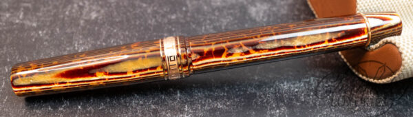 Armando Simoni Club Bologna Extra Arco Brown Celluloid Fountain Pen - Image 4