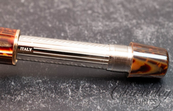 Armando Simoni Club Bologna Extra Arco Brown Celluloid Fountain Pen - Image 6
