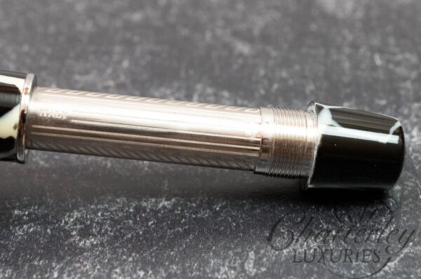 Armando Simoni Club Bologna Extra Wild Limited Edition Celluloid Fountain Pen with Silver Trim - Image 6