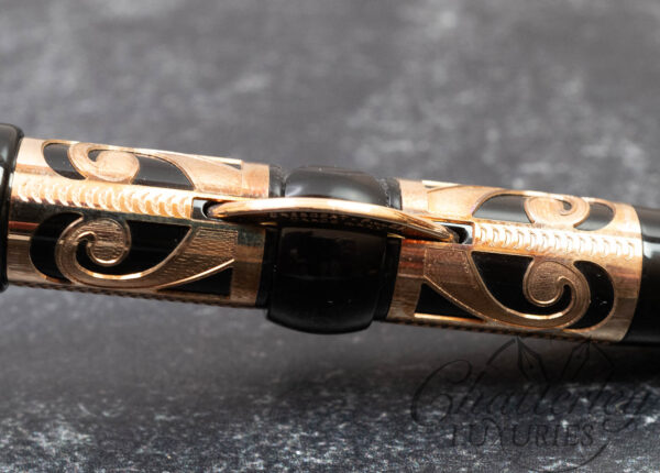 Conklin Deco Crest Limited Edition Rose Gold Overlay #01/98 Fountain Pen - Image 3