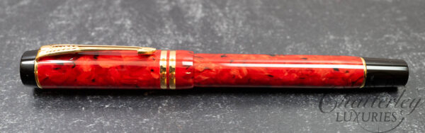 Parker Duofold International Jasper Red Fountain Pen - Image 2