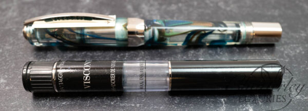 Visconti Opera Master Demonstrator Clear Fountain Pen with inkwell - Image 2