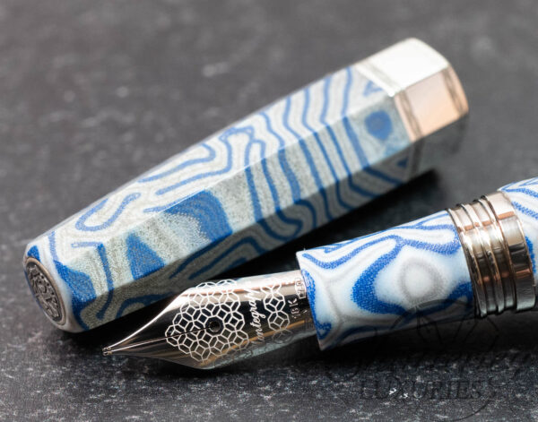 Montegrappa Extra Otto Crazy Fiber Blue Prototype Fountain Pen