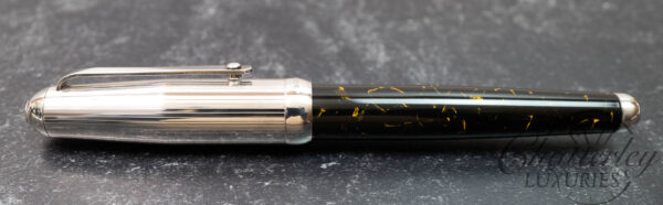 Signum Orione Black Resin with Sterling Silver Cap Fountain Pen - Image 2