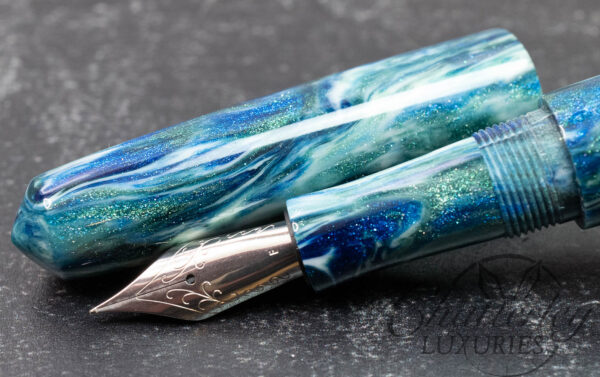 Walltown Pens Catsburg Model in Satellite Diamondcast Fountain Pen