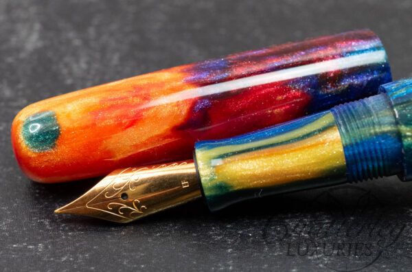 Walltown Pens Jordon Model in Oil Slick Diamondcast Fountain Pen