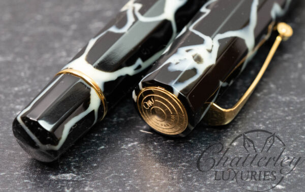 Omas Paragon Wild Celluloid Gold Trim Fountain Pen - Image 3