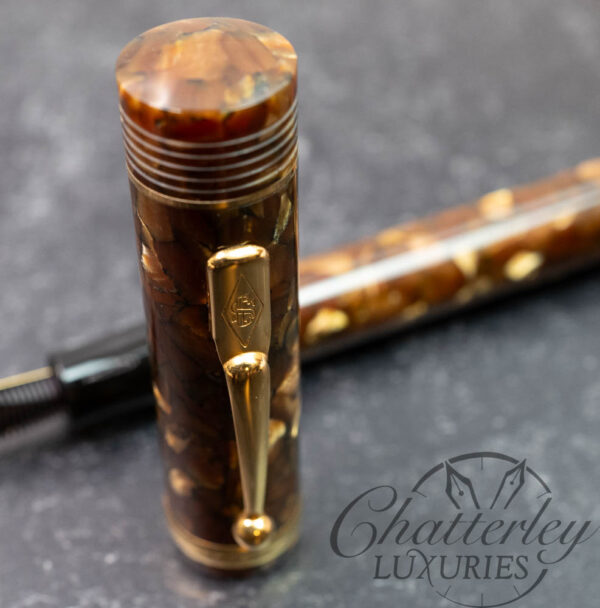 Conway Stewart Churchill Amber Fountain Pen - Image 3