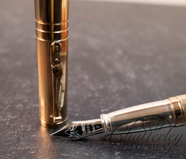 Yard-O-Led Pinstripe Grand 72 Vermeil Fountain Pen - Image 3