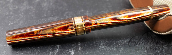 Leonardo Momento Zero Grande Cuspide Arco Brown Celluloid Limited Edition Fountain Pen - Image 4