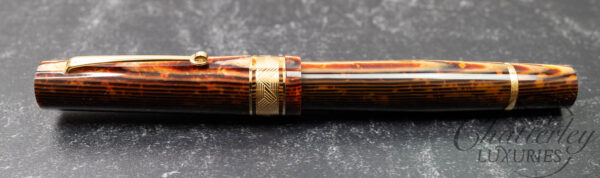 Leonardo Momento Zero Grande Cuspide Arco Brown Celluloid Limited Edition Fountain Pen - Image 2