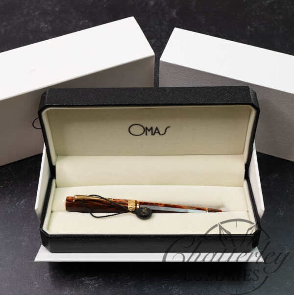 Omas Paragon Arco Brown Celluloid Fountain Pen - Image 6
