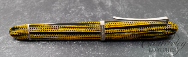 Omas 360 Burkina Celluloid Silver Trim Fountain Pen - Image 3
