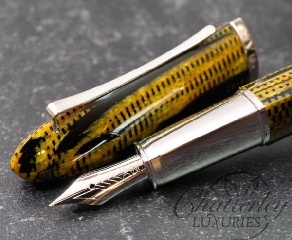 Omas 360 Burkina Celluloid Silver Trim Fountain Pen
