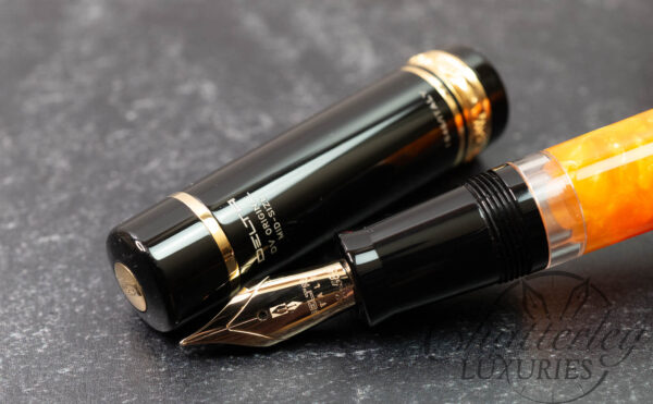 Delta Dolce Vita Original Mid-Size Gold Fountain Pen - 14kt Gold Nib
