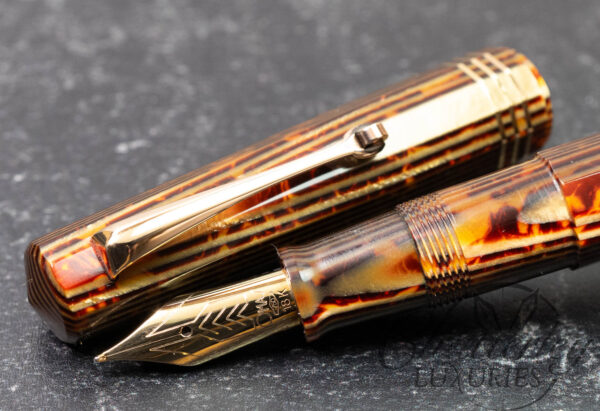 Omas Paragon Limited Edition Brown Arco Celluloid Fountain Pen