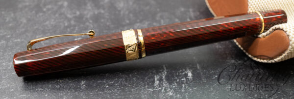 Omas Paragon Arco Brown Celluloid Fountain Pen - Image 4