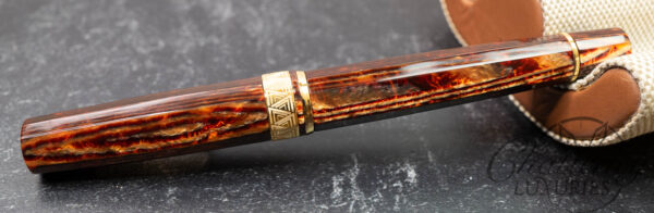 Omas Paragon Arco Brown Celluloid Fountain Pen - Image 5