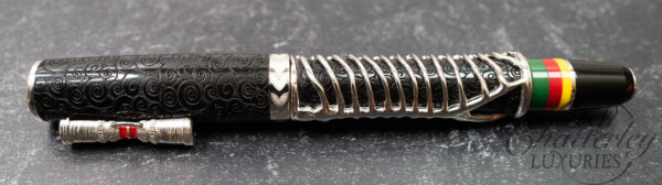 Delta Simbu Indigenous People Collection 2025 "Dancing Skeletons" Black and Silver Limited Edition Fountain Pen - Image 13