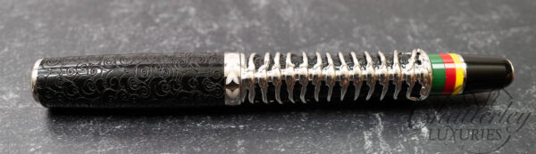 Delta Simbu Indigenous People Collection 2025 "Dancing Skeletons" Black and Silver Limited Edition Fountain Pen - Image 14