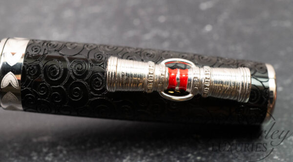 Delta Simbu Indigenous People Collection 2025 "Dancing Skeletons" Black and Silver Limited Edition Fountain Pen - Image 17
