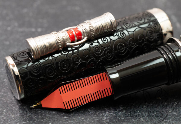 Delta Simbu Indigenous People Collection 2025 "Dancing Skeletons" Black and Silver Limited Edition Fountain Pen - Image 16