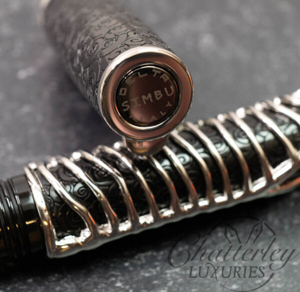 Delta Simbu Indigenous People Collection 2025 "Dancing Skeletons" Black and Silver Limited Edition Fountain Pen - Image 19