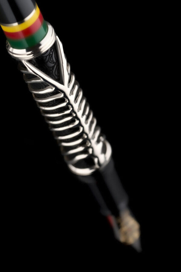 Delta Simbu Indigenous People Collection 2025 "Dancing Skeletons" Black and Silver Limited Edition Fountain Pen - Image 10
