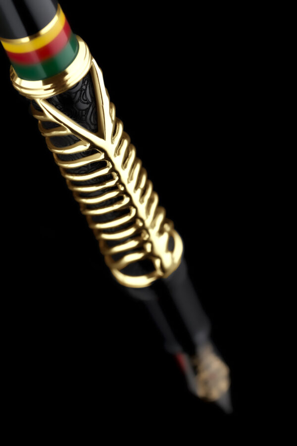 Delta Simbu Indigenous People Collection 2025 "Dancing Skeletons" Black and Vermeil Limited Edition Fountain Pen - Image 10