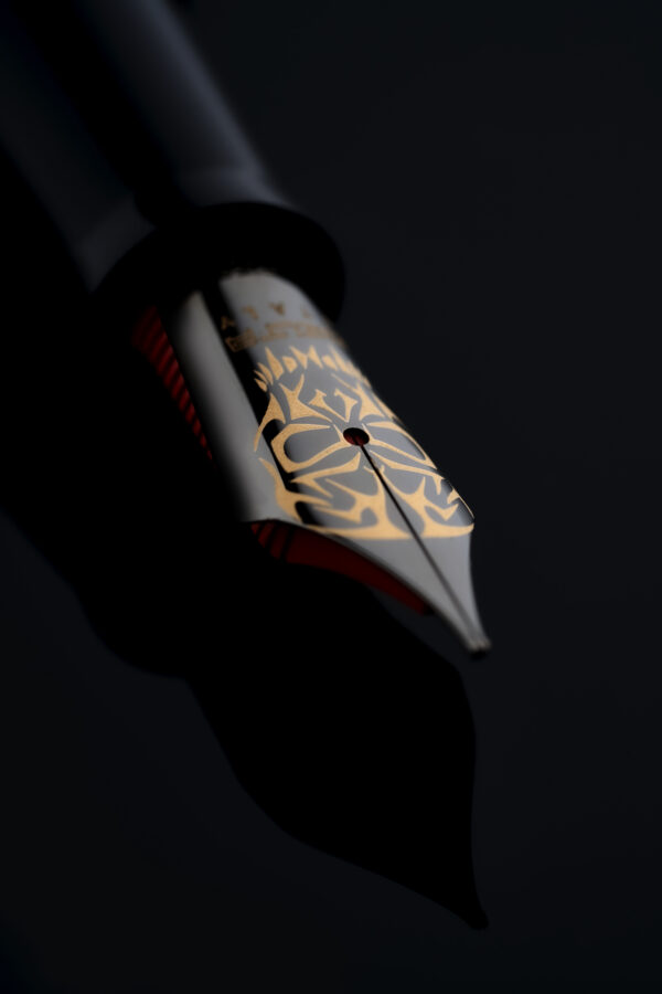Delta Simbu Indigenous People Collection 2025 "Dancing Skeletons" Black and Silver Limited Edition Fountain Pen - Image 7