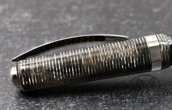 Visconti Wall Street Platinum Celluloid Fountain Pen - Image 3