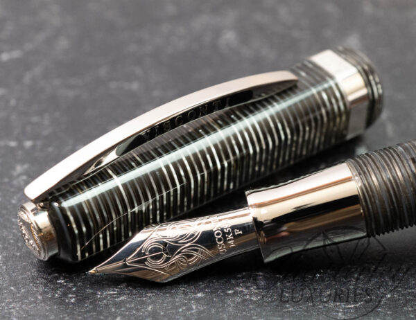 Visconti Wall Street Platinum Celluloid Fountain Pen