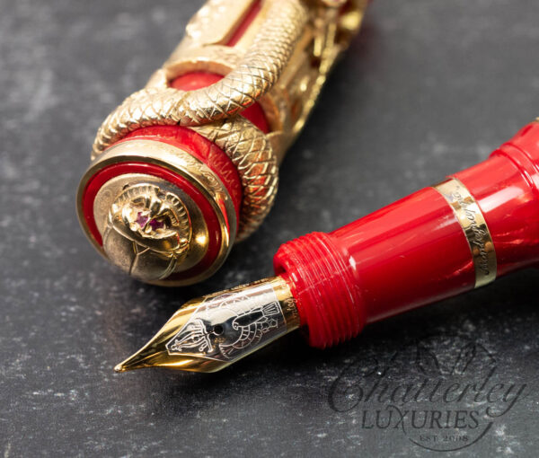 Montegrappa Luxor Red Sea Limited Edition Vermeil Fountain Pen - Image 3
