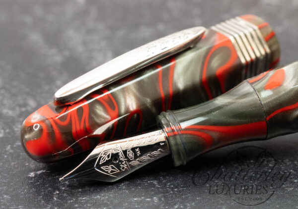 Stipula Chatterley Faceted Etruria Rosa Swirl Oversize Limited Edition Fountain Pen